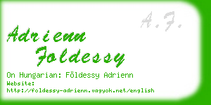 adrienn foldessy business card